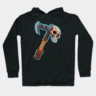 Primitive skull axe, old RPG inspired Hoodie